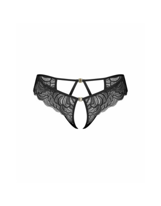 Divienne string ouvert noir