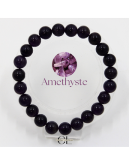 Bracelet en pierres naturelles Améthyste AA 8-9mm