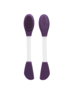 Spatule  brosse visage à double face violette