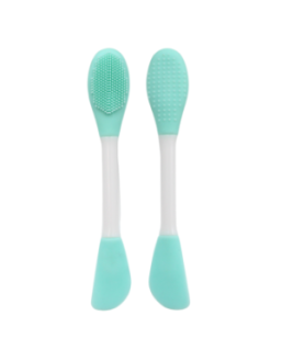 Spatule  brosse visage à double face bleue