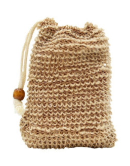 Sac à savon en sisal - Marron