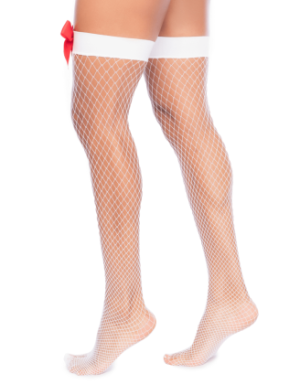 Bas résille style infirmière mi‑cuisse - Mapalé
