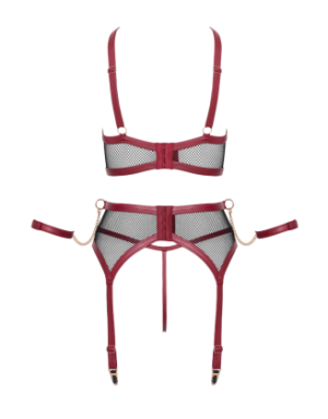 Ensemble Jarretelles 3 Pièces Look Bondage - Cottelli