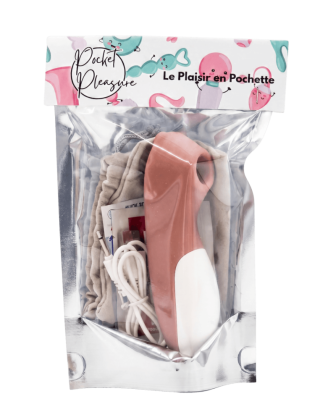 Stimulateur de clitoris Teddy Bear Pocket Pleasure + 1 dosette de lubrifiant