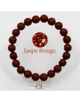 Bracelet en pierres naturelles Jaspe Rouge A 8-9mm