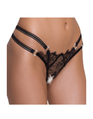 String ouvert en dentelle avec strass - Cottelli