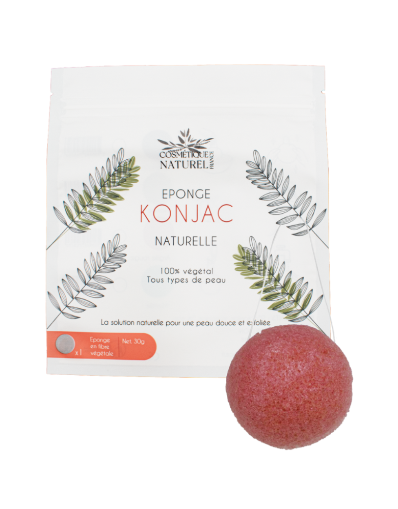 Éponge konjac rose
