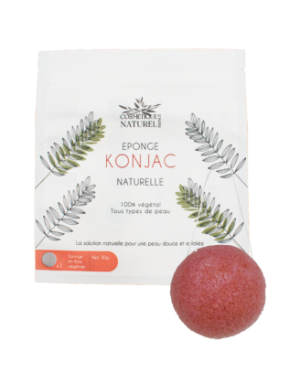 Éponge konjac rose