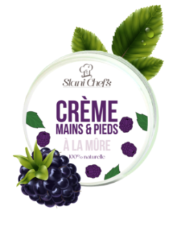 Crème mains et pieds à la mûre 100ml 100% naturelle