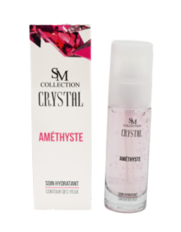 Crème pour le contour des yeux à la poudre d'améthyste 30ml 100% naturelle