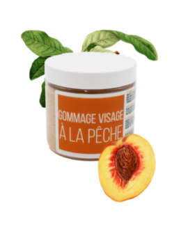 Gommage visage pêche - 200ml 100% naturel