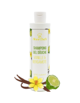 2 en 1 Gel douche corps et shampoing vanille et bergamote - 250ml 100% naturel