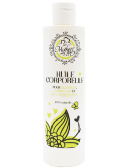 Huile corporelle pour vergetures, cicatrices et peau déshydratée - 250ml 100% naturelle