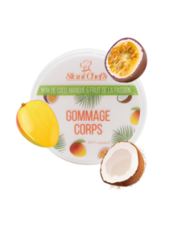 Gommage corps à la noix de coco, mangue  fruit de la passion - 250ml 100% naturel