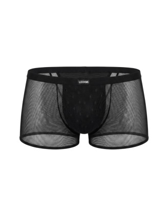 Boxer noir semi opaque