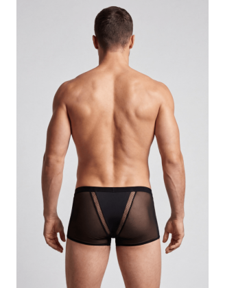 Boxer noir semi opaque