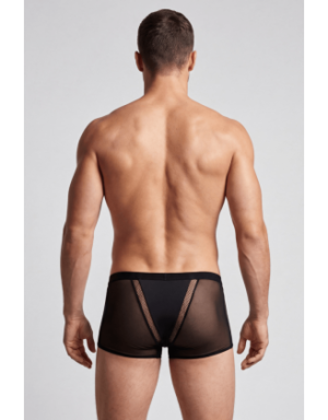 Boxer noir semi opaque