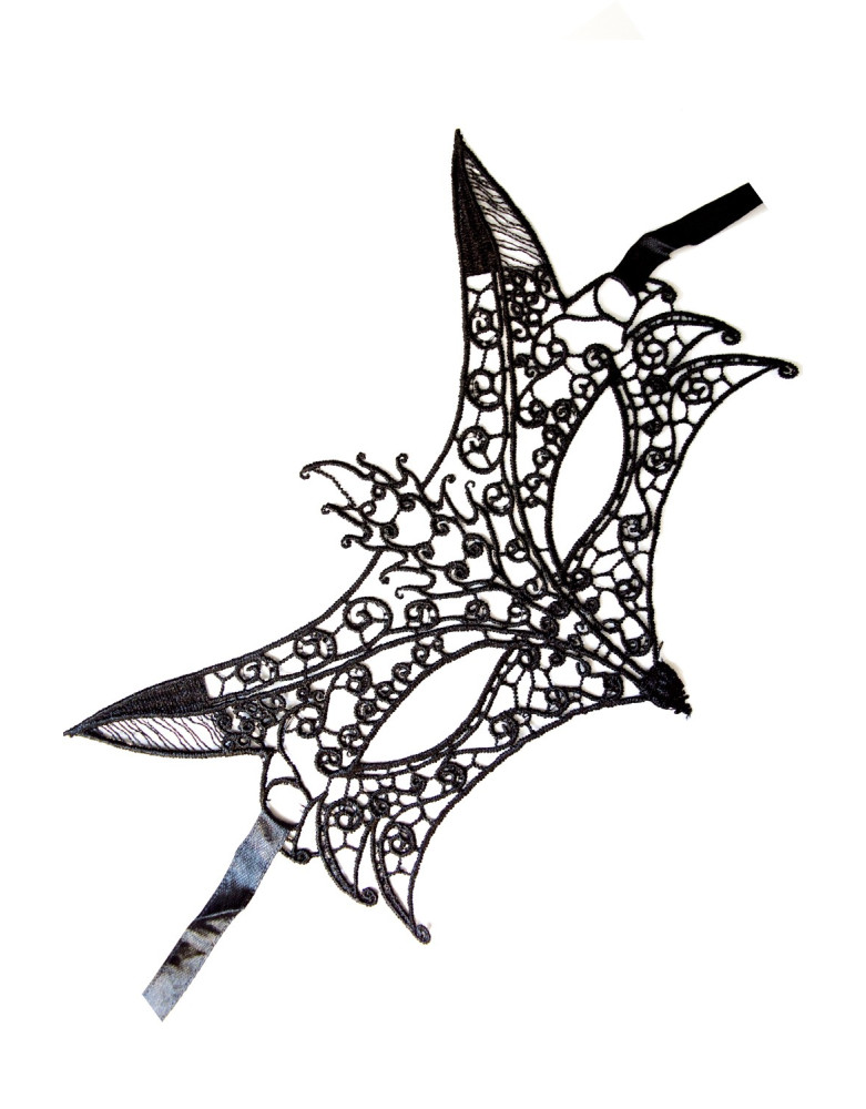 Masque souple dentelle noire 