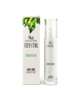 Crème de nuit anti-âge à l'émeraude 50ml 100% naturelle