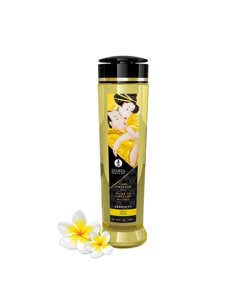 Huile de massage aphrodisiaque monoï Serenity 240ml 