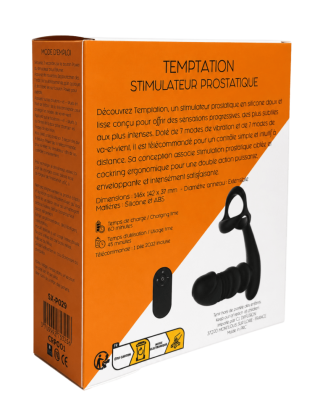 TEMPTATION – Stimulateur Prostatique Télécommandé | Coeur Ardent
