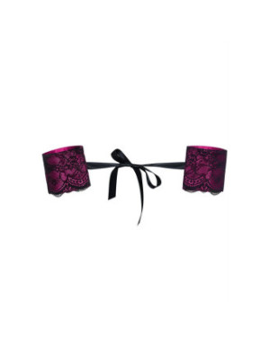 Roseberry Menottes - Noir et Fuchsia