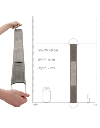 Sangle lave dos exfoliante en chanvre