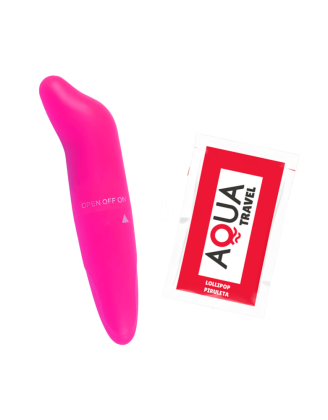 Vibromasseur Tête Incurvée Rose + 1 dosette de lubrifiant — Pocket Pleasure