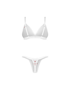 Weddya Bride ensemble de lingerie 3 pièces - Blanc