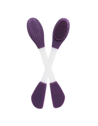 Spatule  brosse visage à double face violette