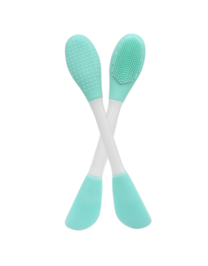 Spatule  brosse visage à double face bleue