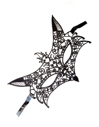 Masque souple dentelle noire 