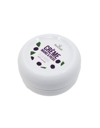Crème mains et pieds à la mûre - 50 ml 100% naturelle - Format voyage