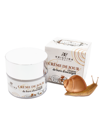 Crème de jour hydratante à base de bave d'escargot 50ml 100% naturelle