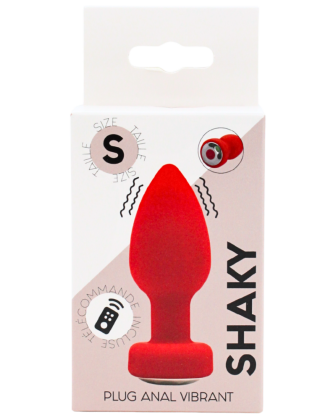 Plug Anal Vibrant Télécommandé SHAKY Rouge