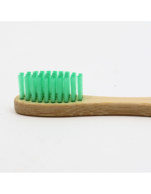 Brosse à Dents Douce en Bambou Verte