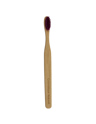 Brosse à Dents Moyenne en Bambou Violette