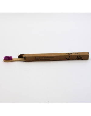 Brosse à Dents Moyenne en Bambou Violette