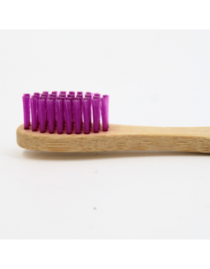 Brosse à Dents Moyenne en Bambou Violette